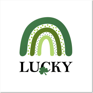 Lucky Rainbow St. Patrick's day Posters and Art